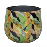 Lillepott Steelart Bombay, metall, roheline