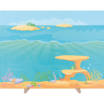 Magnetiline tahvel Mega Magnetic Sea, 49 cm