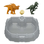 Kujukeste komplekt, koos tarvikutega Mattel Jurassic World Dino Reveal Battle Arena, mitmev&auml;rviline