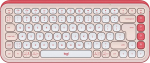 Juhtmevaba arvutiklaviatuur Logitech POP Icon Keys 920-01307, Inglise (INT), roosa v.