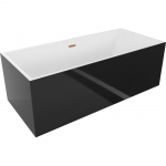 Vann, teisaldatav Mexen Vigo, 178.5 cm x 80 cm x 60 cm, ristk&uuml;lik, valge/must