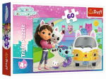 Pusle Trefl Gabbys Dollhouse Gabby And The Cat Adventures 17415, 22 cm x 33 cm, 60 tk, mitmev&auml;rviline