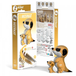 3D-pusle Meerkat, 8 cm x 2.2 cm, 25 tk, pruun v.