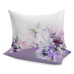 Tekikott Rustilė Violet Bloom 6115, valge/violetne, 80 cm x 70 cm