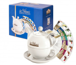 Teekann tassi ja alustassiga Sir Williams Royal Taste Sir Williams, 0.35 l, valge v.