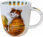 Tass GiftWorld Cat Whiskers, valge v./mitmev&auml;rviline, 0.4 l