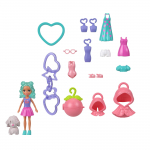 V&otilde;tmehoidja, koos tarvikutega Mattel Polly Pocket Dolls & Pets JKR46, (v&auml;rv/disain valitakse juhuslikult)