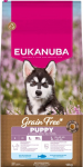 Kuiv koeratoit Eukanuba Grain Free Puppy Large, kalaliha, 12 kg