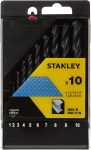 Metallist puurikomplekt Stanley STA56030, metall, hss-r, silindriline, 1 - 10 mm x 13.3 cm