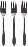 Dessertkahvel Homla Stilo 214059, roostevaba teras, must v., 3 tk, 15 cm