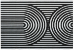 Vaip v&auml;literrassidele, valge v./must v., 180 cm x 270 cm