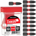 Kruvikeeraja otsikute komplekt Tvardy T00174-25-10, PZ2, 25 mm