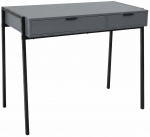 Kirjutuslaud sahtlitega Akord Furniture Factory Zentia, 100 cm x 45 cm, 80.5 cm, grafiit v./must v.