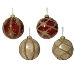 J&otilde;ulupuu ehe Decoris Beads, kuldne v./punane v./(v&auml;rv/disain valitakse juhuslikult), klaas