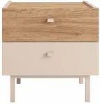 &Ouml;&ouml;kapp Kalune Design Luke LK1-CS, tamm v./liivakarva pruun v., 47 cm x 47.9 cm x 36.8 cm