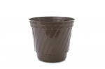 Lillepott Uniplastex Barok UDB26, plastik, pruun v.