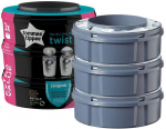 Kassett m&auml;hkmete konteineri jaoks Tommee Tippee Sangenic Twist 85102201, 3 tk, valge