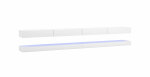 TV-laud Fly Double, valge v., 280 cm x 34 cm x 45 cm