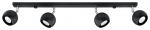 Valgusti lagi Sollux Oculare 4l 20608-02, GU10, 4 x 40 W, must v.