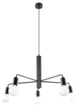Valgusti rippuv Sollux Duoma 5 20516-02, E27, 5 x 60 W, must v. / must v.