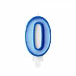 S&uuml;nnip&auml;evak&uuml;&uuml;nal Party&Deco Number 0, sinine/helesinine