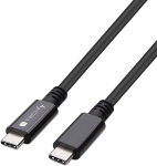 Kaabel Techly 362602, 2 x USB-C, 80 cm, must v., 100 W