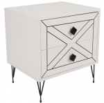 &Ouml;&ouml;kapp Kalune Design Luna 854KLN3313, valge v., 55 cm x 50 cm x 40 cm