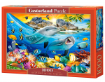 Pusle Castorland Dolphins In The Tropics 104611, 47 cm x 68 cm, 1000 tk, mitmev&auml;rviline