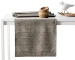 Laudlina ja liniku komplekt ristk&uuml;likukujuline Restilo Vesta, liivakarva pruun v., 115 x 200 cm, 35 x 200 cm, 2 tk