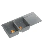 K&ouml;&ouml;givalamu Quadron Evan 121, graniit, 116 cm x 50 cm x 21.5 cm, h&otilde;be v./vask v.