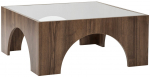 Kohvilaud Kalune Design Seine, p&auml;hklipuu v./tumehall v., 50 cm x 50 cm x 37 cm