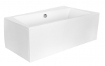 Vann, teisaldatav Besco Infinity, 100 cm x 160 cm x 55.5 cm, parempoolne, valge