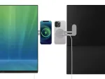 Juhtmevaba laadija Sandberg ScreenMount Magnet Charger, DC/Qi/USB Type-C, 12.8 cm, hall v., 0.6 W
