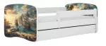 Lastevoodi Kocot Kids Ship, valge v., 80 x 180 cm, ilma voodipesukastita, madratsiga