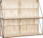 Seinariiul Atmosphera Cosy, must v./pruunikas v., 40 cm x 12 cm x 48 cm