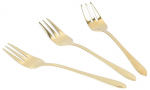 Dessertkahvel Homla Stilo 209494, roostevaba teras, kuldne v., 3 tk, 15 cm