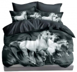 Voodipesukomplekt PGA-15, hall v./grafiit v., 70 x 80 cm, 160 x 200 cm