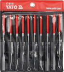 Viilide komplekt Yato YT-6145, pool&uuml;mar, 140 mm, metall, 10 tk