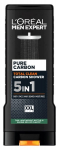 Meeste kehapesugeel L&rsquo;Or&eacute;al Paris Men Expert Pure Carbon Total Clean 5-in-1, 400 ml