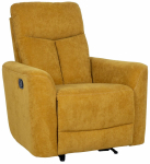 Allalastava seljatoega tugitoolid Home4you Gemma 14206, kollane v., 98 cm x 89 cm x 106 cm