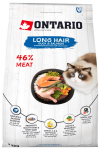 Kuiv kassitoit Ontario Longhair Duck & Salmon, pardiliha/l&otilde;he, 2 kg