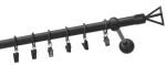 Kardinapuu Olimp Verdi, 200 cm, &Oslash; 19 mm, must v.