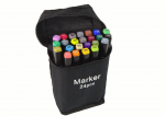 Kahepoolsete markerite-viltpliiatsite komplekt Lean Toys 12855, kahepoolsed, mitmev&auml;rviline, 24 tk