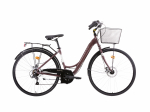Jalgratas linna- Bottari Railway Lady 18v, 28 ", 18" raam, pruun v., korviga