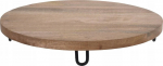 Serveerimislaud KO023408, 39 cm x 6 cm, 39 cm, &Oslash; 39 cm, Pruun v./Must v.