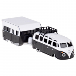M&auml;ngumaastur haagisega Maisto Volkswagen Samba ZA5959, 1:64, valge v./must v.