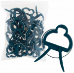 Plastikust taimeklamber TG67385, 6.5 cm x 0.8 cm, 4.5 cm, plastik, roheline v., 20 tk