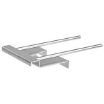 Lisa, paralleelne tugi, freesimiseks Makita 164834-6