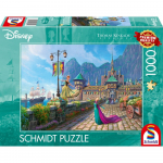 Pusle Schmidt Thomas Kinkade Studios Disney Celebration In Arendelle, 49.3 cm x 69.3 cm, 1000 tk, mitmev&auml;rviline