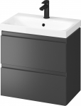 Vannitoakapp valamuga Cersanit Moduo Slim, antratsiit v., 37.5 cm x 59.5 cm x 62 cm